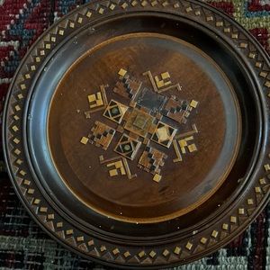 Hand carved Ukrainian folk art plate